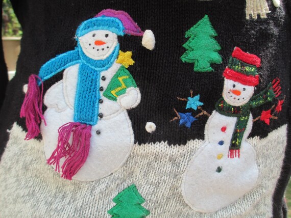 snowman sweater, snowmen sweater, snowman, snowme… - image 3