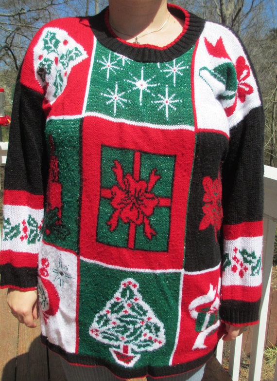 Tacky Christmas sweater, tacky sweater, tacky swea