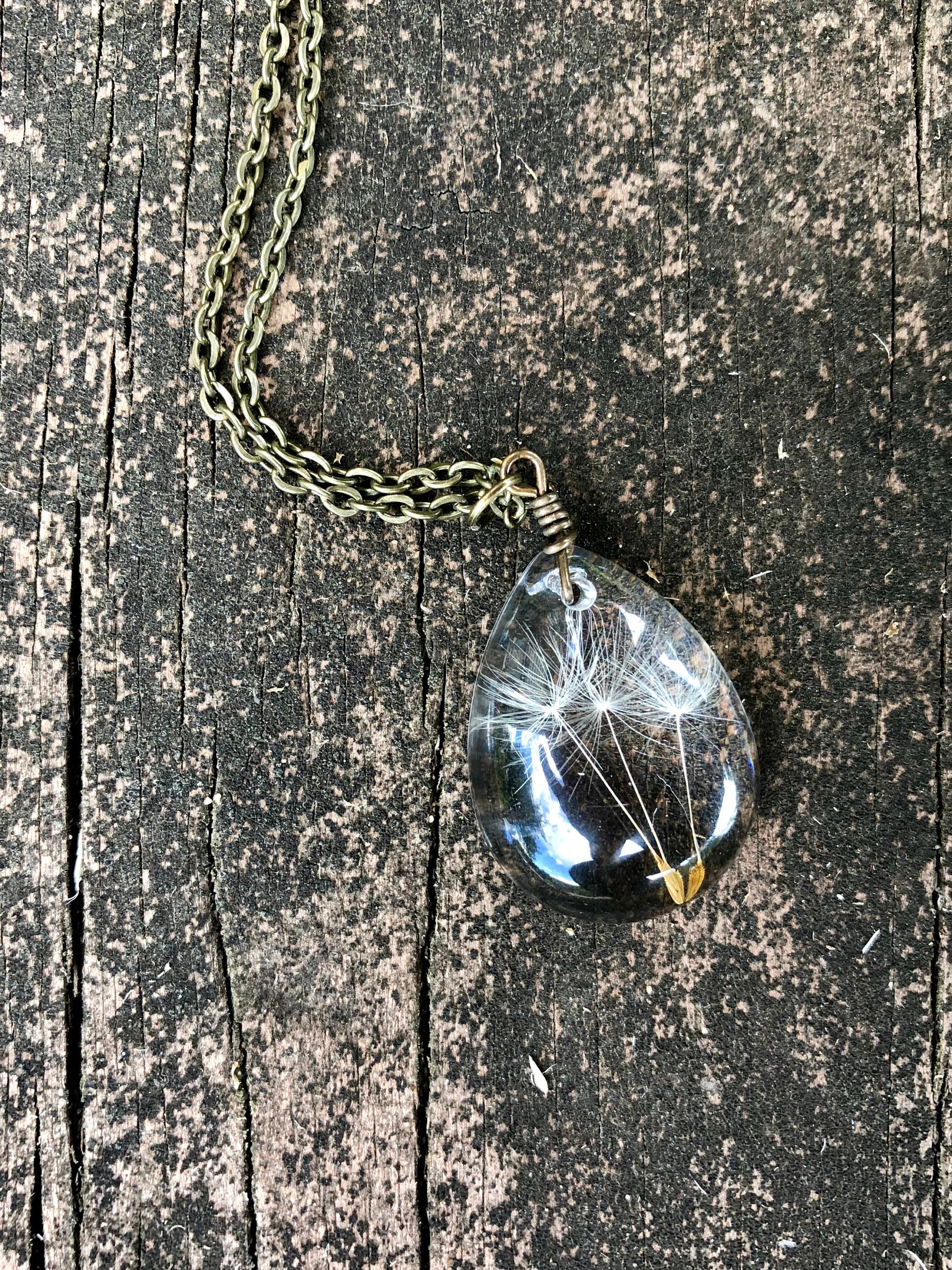 Dandelion Necklace - Etsy