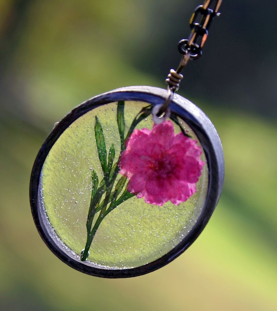 Wire Wrapped Peridot Gemstone Flower Necklace-Sterling Silver – Purple Poem  Craft