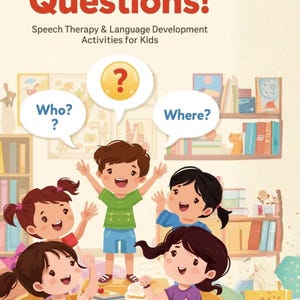 WH Questions Speech Therapy Worksheets | Language Development (PDF) - Etsy