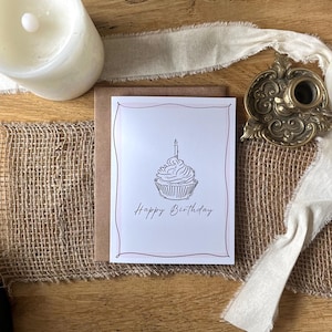 Cupcake Birthday Card