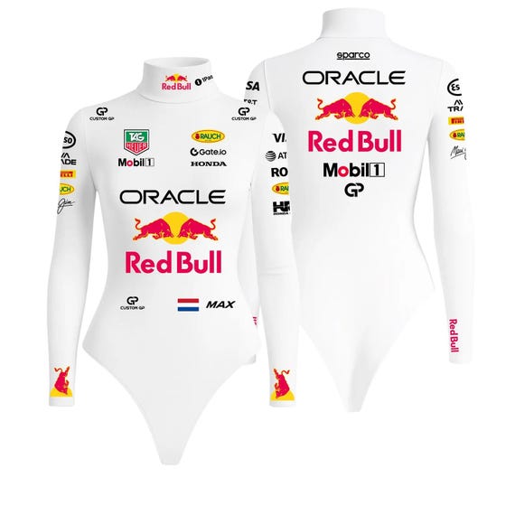 Max Verstappen F1 Bodysuit: Red Bull Racing Women's Motorsport Base Layer