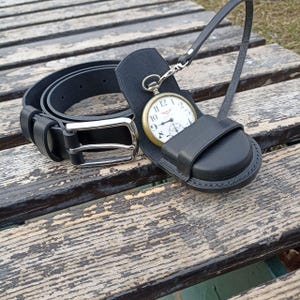 Pocket watch case Luxury pocket watch belt set