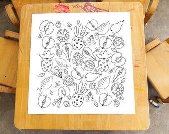 Farm Fresh Coloring Sheets 24"x24"
