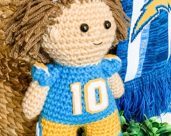 Crochet Football Player Number 10