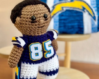 Lil Gates Crochet Football Player Number 85