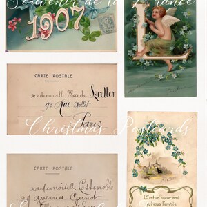 French Christmas Postcards - Set 3