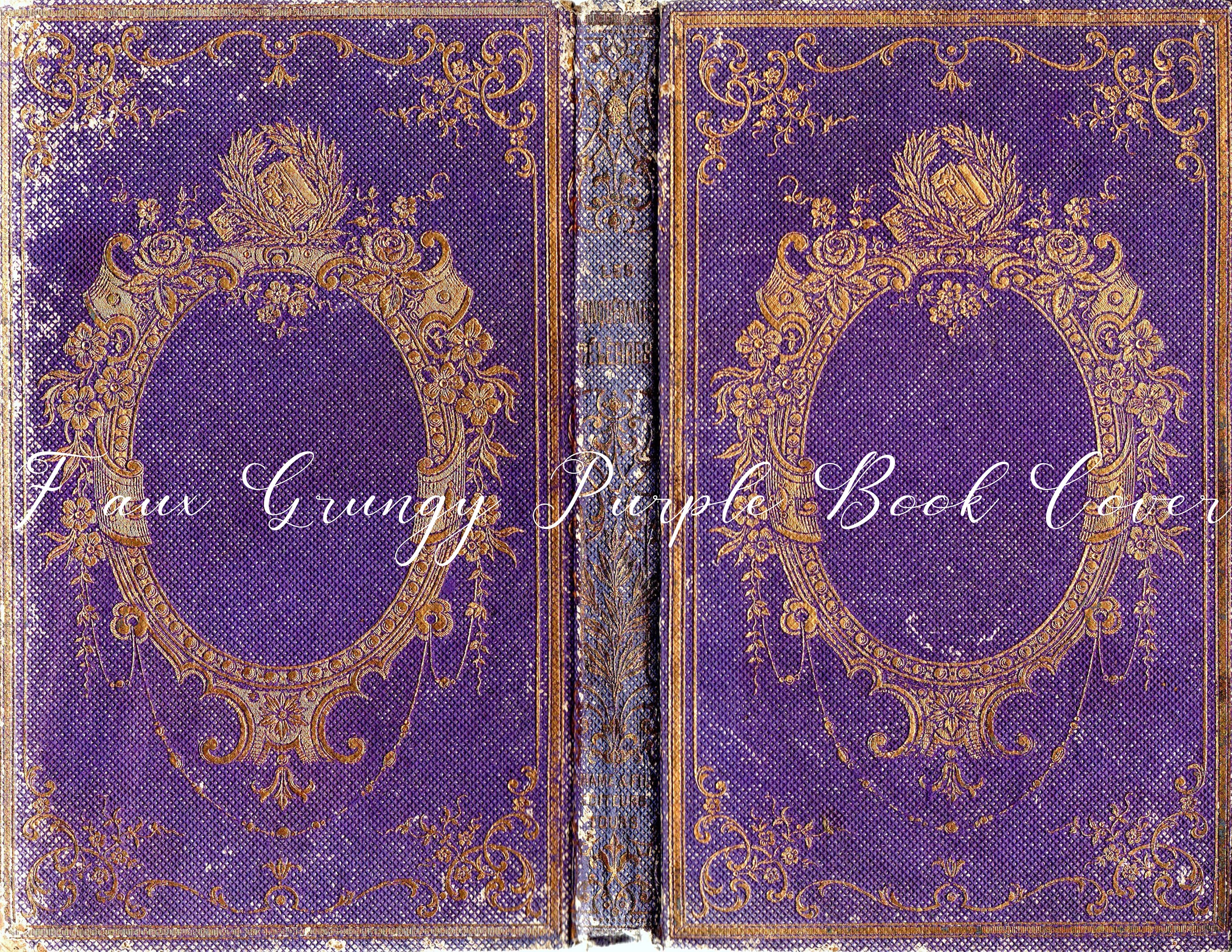 Antique Purple Book - Etsy UK