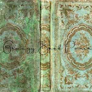 Antique French Faux Grungy Book Cover for Junk Journal Cover