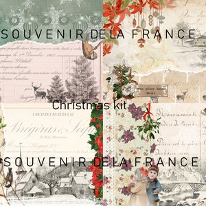 Ein drolliges französisches Weihnachtsset - Querformat
