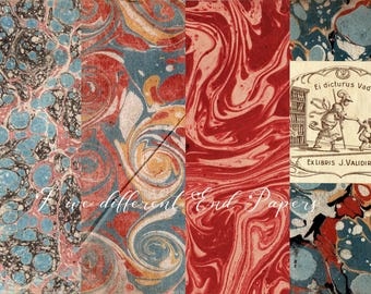 Grungy book covers and End Papers
