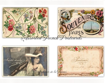 Beautiful Assortment of Old French Postcards - Set 8