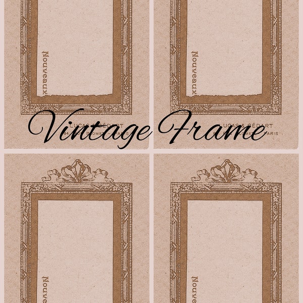 French Vintage Decorative Frame printables