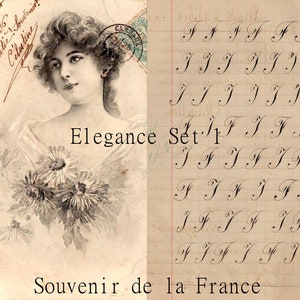 Elegance Set 1: US Letter-formaat: drie dagboekpagina's, kortstondig: inclusief staalkaarten, nepstofstalen en winkellabels