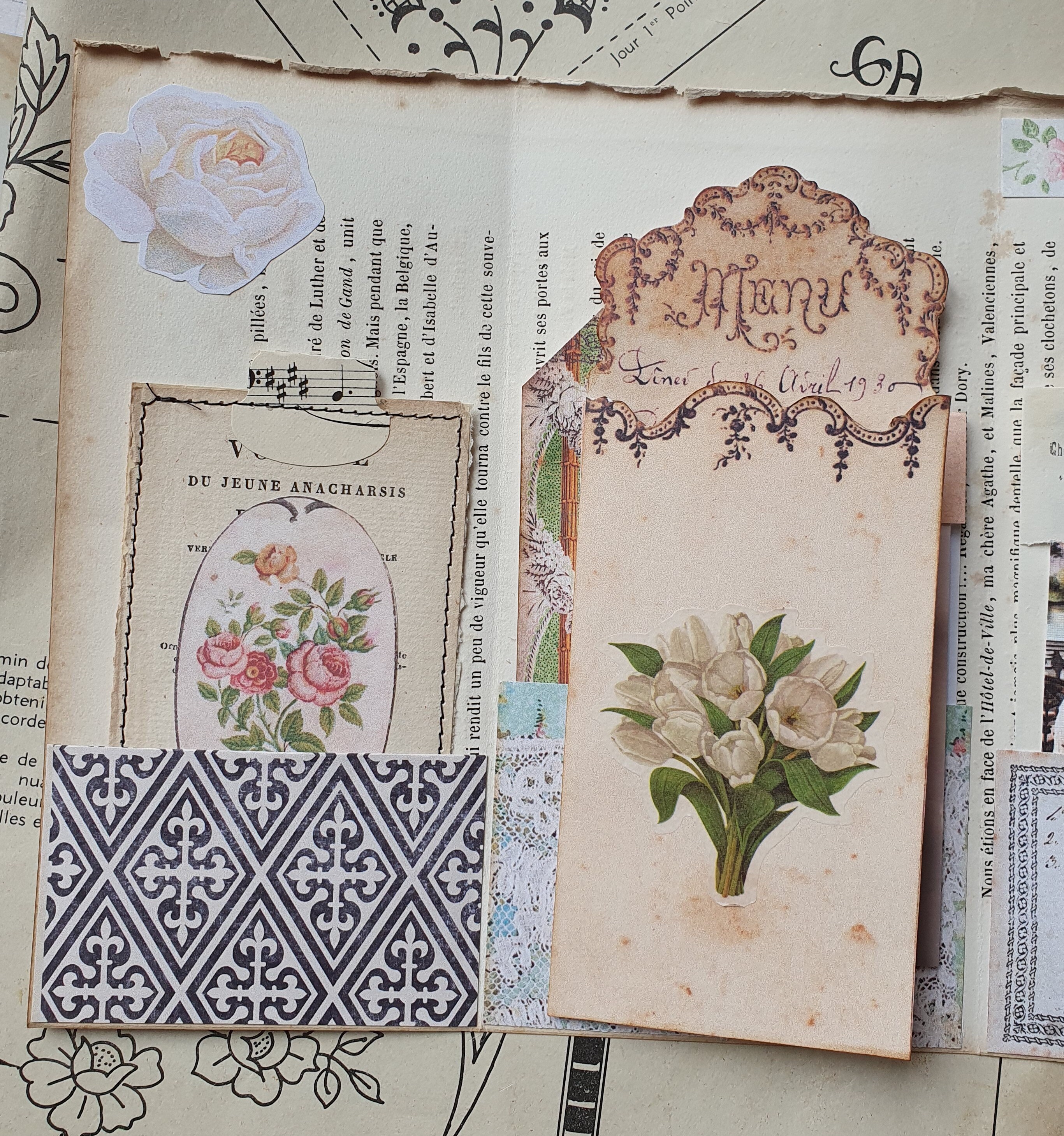 Pretty French Labels to Decorate a Journal Page (see Samples) - One