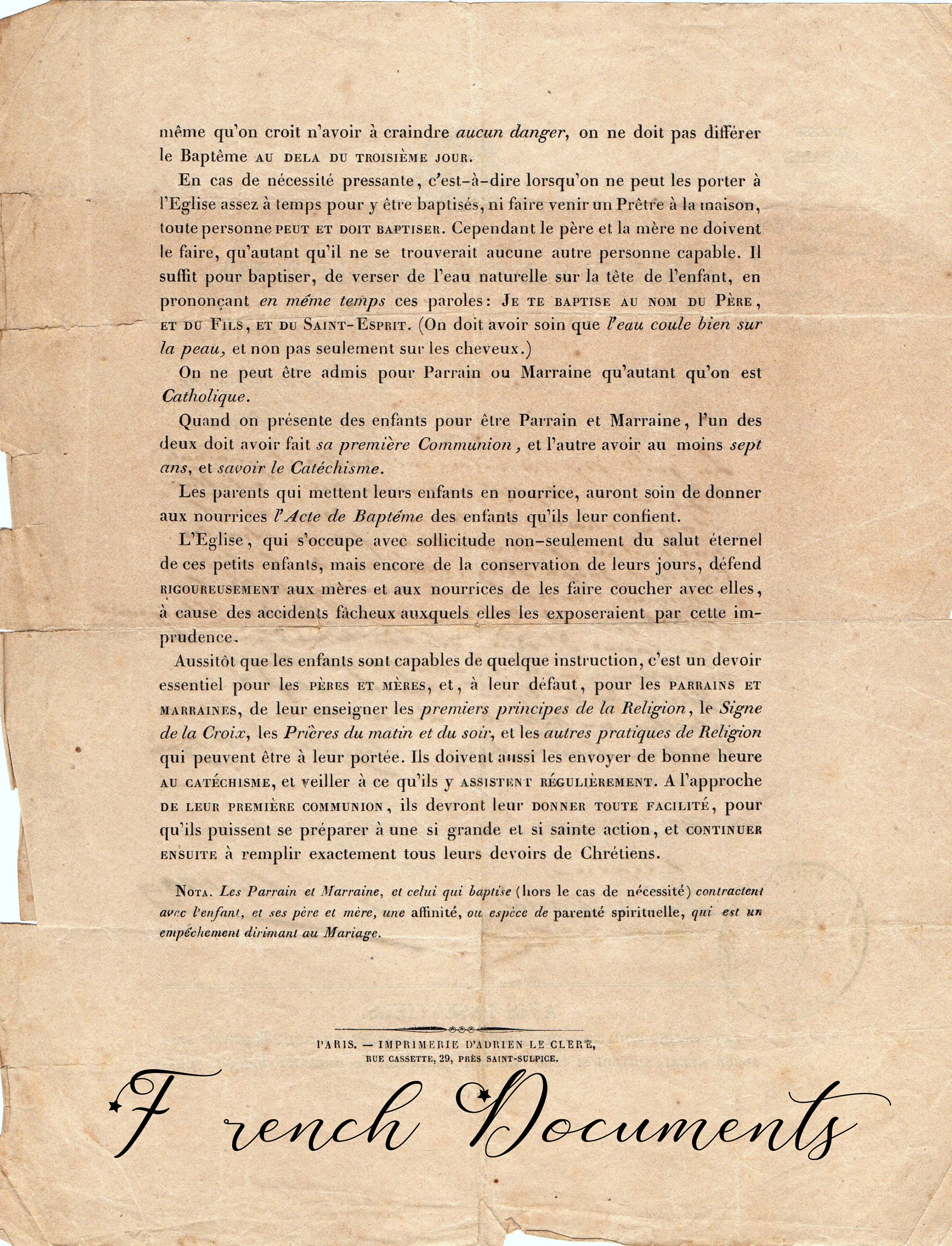 French Documents Set 1 - Etsy