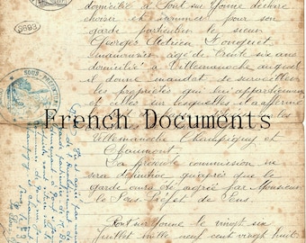 French documents Set 3 - US Letter size