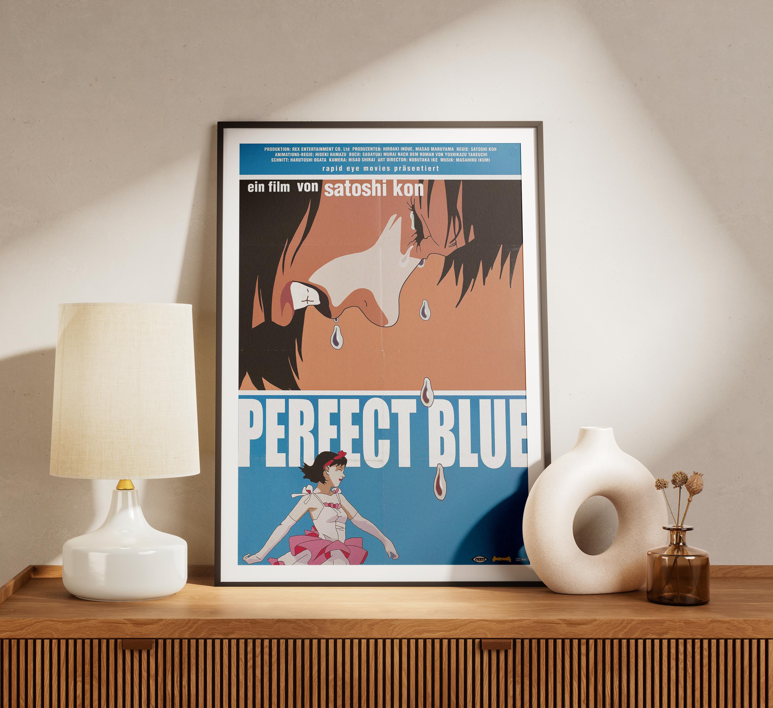 Perfect Blue (1997) by Satoshi Kon Movie Poster, High Quality Film Print, Heavy Weight FSC Certified Non Reflective Wall Art A1 A2 A3 A4 A5
