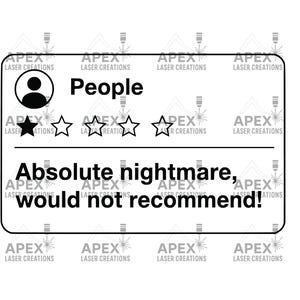 People Review - Would Not Recommend SVG