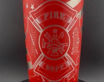 Custom Firefighter Tribute Tumbler