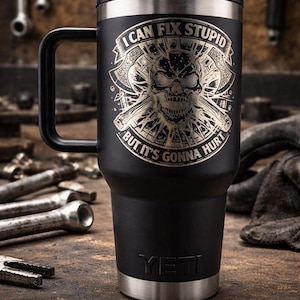Funny Sarcastic Quote SVG | Skull & Axes Design (Digital Download image 2