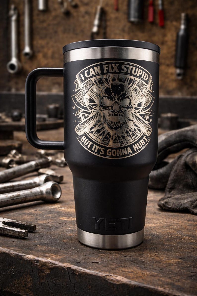 Funny Sarcastic Quote SVG | Skull & Axes Design (Digital Download image 2
