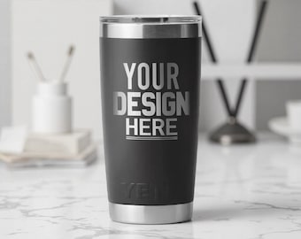 Personalized YETI 20oz Tumbler – Custom Laser Engraved Name or Text (Single Sided)