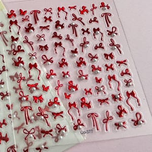 5D Nail Art Stickers – Self-Adhesive Nail Decals for Gel & Acrylic – Textured Manicure Designs – Buy 5 Get 1 Free – DIY Nail Supplies