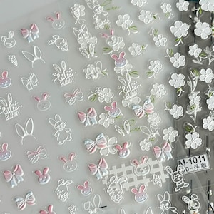 Floral Nail Art Sticker, Water Proof Peel And Stick Decals for DIY Manicure, Minimalist Gel Nail Sticker, Self Adhesive Nail Wraps, Stickers