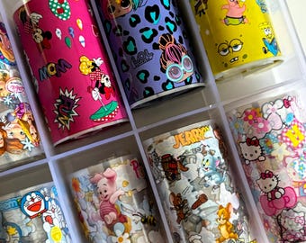 Disney Cartoon Nail Foil Transfer 10 rolls box (Item#1)