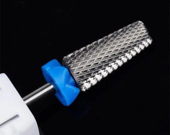 Broca de carburo de barril mediano para uñas: herramienta de manicura de 3/32"