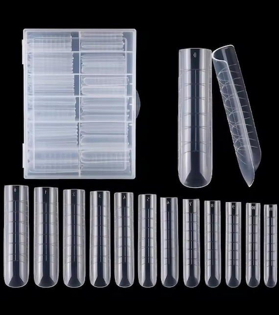 Clear ABS False Nail Tips: Full Cover Acrylic Extensions, 120 pcs