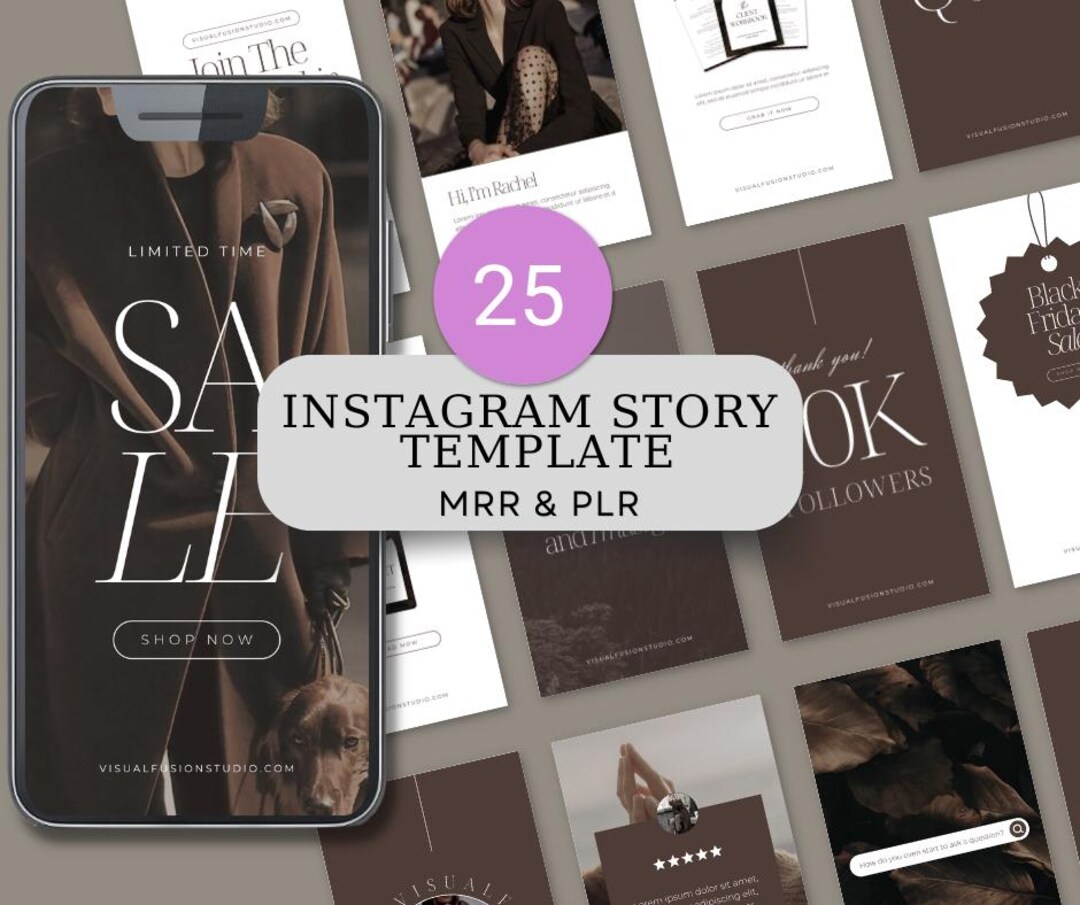 25 Aesthetic Instagram Story Templates Editable Canva Story Templates