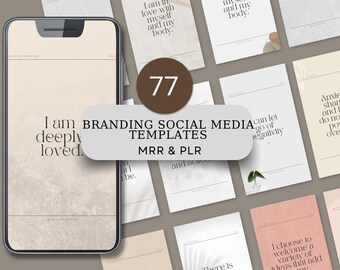 Branding Social Media Templates | Editable Canva Templates | Digital Download