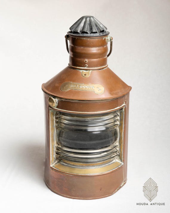 Antique Marine Decor/A Classic Decor Piece For Ships And Nautical Lovers/Vintage Brass Nautical Lantern.