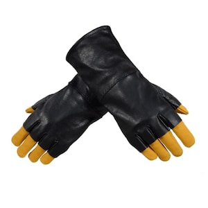 Rebel Pilot Leather Gloves: Star Wars Cosplay - Handmade