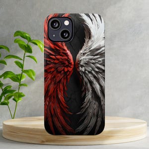 Angel Devil Wing Design Phone Case: Stylish Protective Cover
