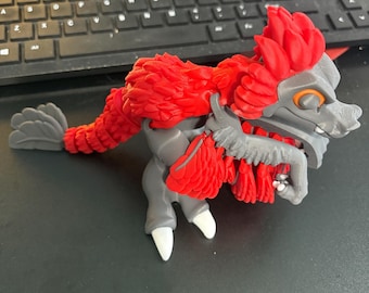 Flexible Raptor red/grey