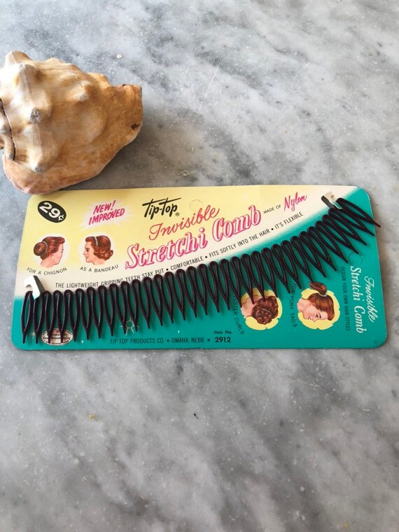 1950s Dead Stock Vintage Hair Stretch Comb Etsy