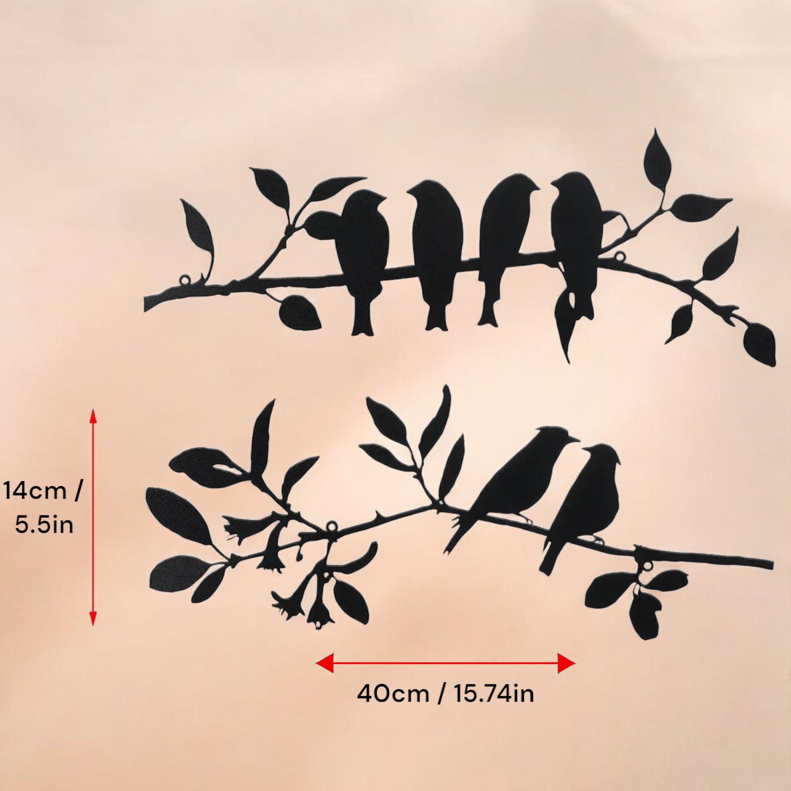 Rustic Metal Bird Wall Decor - Farmhouse Style - Set of 2 - Etsy