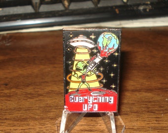 The Enameled Pin Production 100 Pins it's part of the UFO collection a nice looking pin  - Collection of  " Everything UFO"