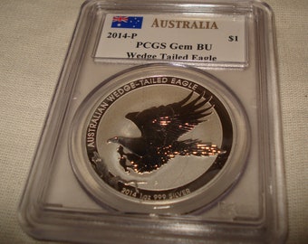 Gorgeous Gem-state BU 2014-P Wedge Tailed Eagle.