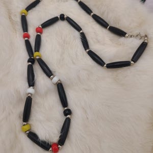 Medicine Wheel Colour Bone Bead Necklace