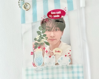Japanese Beverage Candy Bag Photocard Holder | Photocard Holder Keychain | Student ID Card Cover | Kpop PC Holder | Kpop Keychain