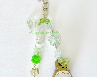 Studio Ghibli Inspired Totoro Bell Keychain, My Neighbor Totoro, Cute Phone Charm, Anime Keychain, Totoro Phone Charm, Gift for him\her