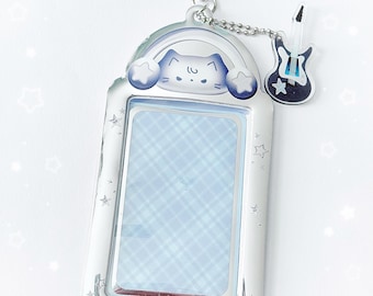 Y2K Photocard Holder | Kpop PC Holder | Kpop Keychain | Cute Cat Photocard Holder | Kitty Photocard Holder | Kpop Bag Charm