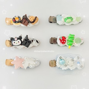 Cute Decoden Hair Clips | Kawaii Hair Clips | Hair Accessories | Cute Handmade Hair Clips | Aesthetic Hair Clips | Gift Idea