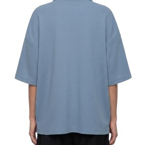 Unisex Waffle Boxy Polo Shirt image 16
