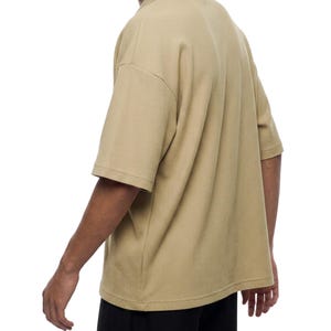 Unisex Waffle Boxy Polo Shirt image 12